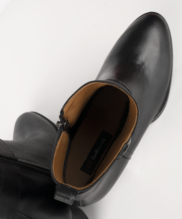 نیم‌بوت چرم زنانه شهر چرم Leather City مدل IR01025