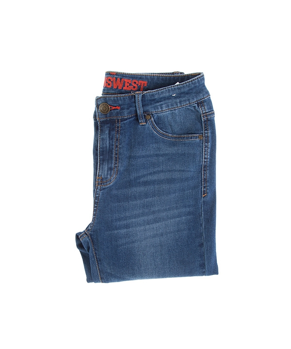 شلوار زنانه جین جذب آبی جین وست Jeanswest