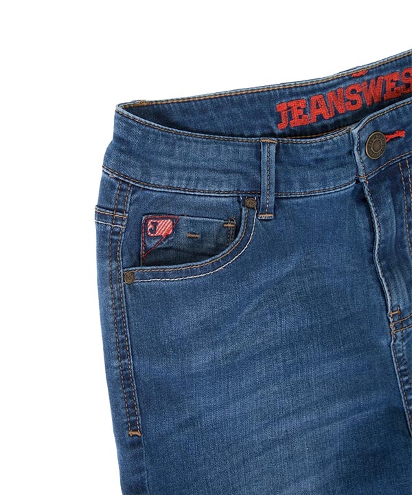 شلوار زنانه جین جذب آبی جین وست Jeanswest