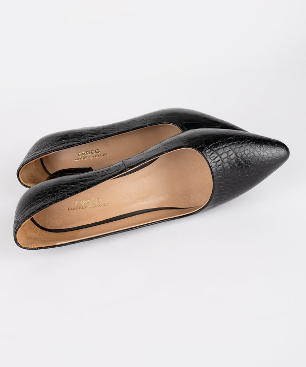 کفش چرم زنانه چرم کروکو Croco Leather مدل 21005569