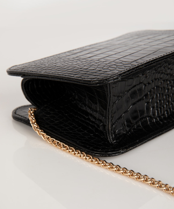 کیف دوشی زنانه چرم کروکو Croco Leather مدل آنجلو
