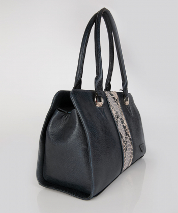 کیف دستی زنانه چرم طبیعی چرم کروکو Croco Leather مدل بوم باردو