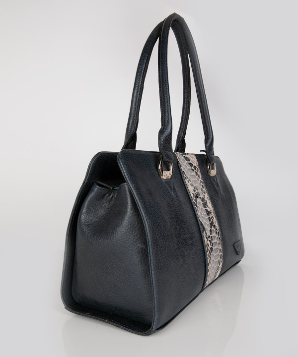 کیف دستی زنانه چرم طبیعی چرم کروکو Croco Leather مدل بوم باردو