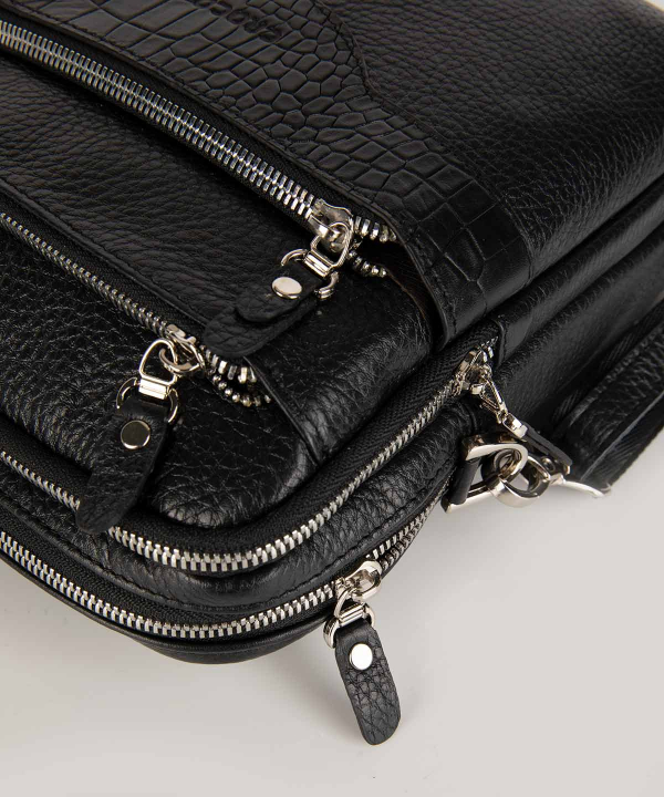 کیف دوشی مردانه چرم کروکو Croco Leather مدل امپریو