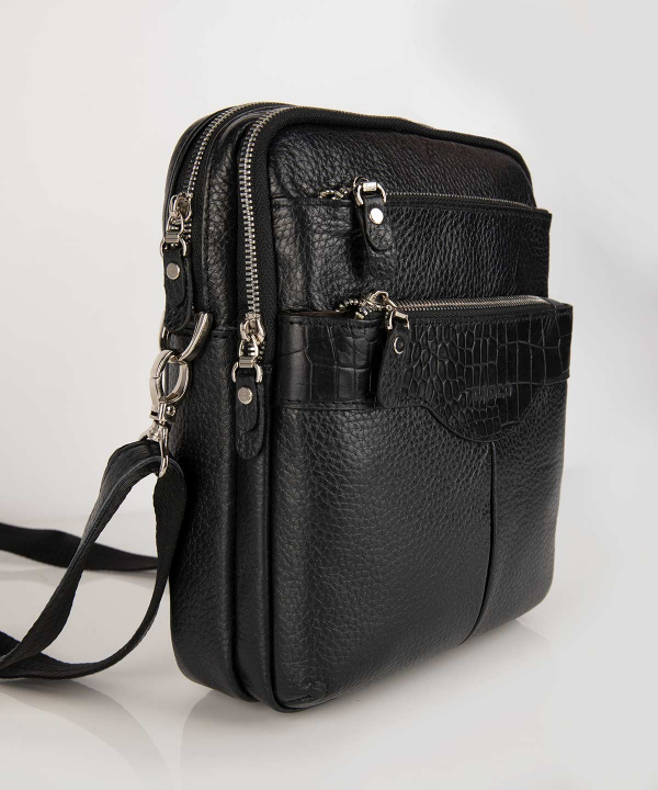 کیف دوشی مردانه چرم کروکو Croco Leather مدل امپریو