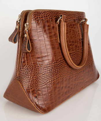 کیف دستی زنانه چرم کروکو Croco Leather مدل آناماریا