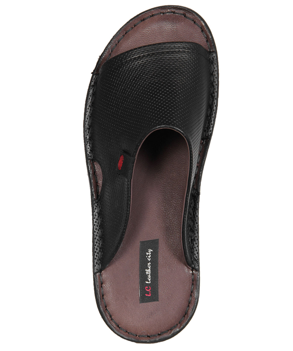 دمپایی چرم مردانه شهر چرم Leather City مدل F6070