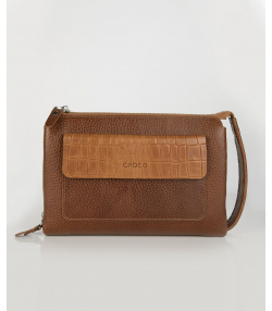 کیف پاسپورتی چرم طبیعی چرم کروکو Croco Leather مدل گوچی