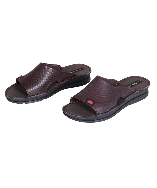 دمپایی زنانه چرم طبیعی شهر چرم Leather City کد F4097