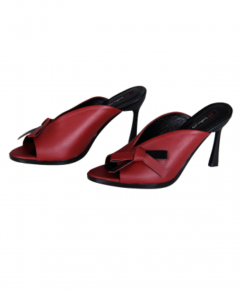 صندل پاشنه دار زنانه چرم طبیعی شهر چرم Leather City مدل si858