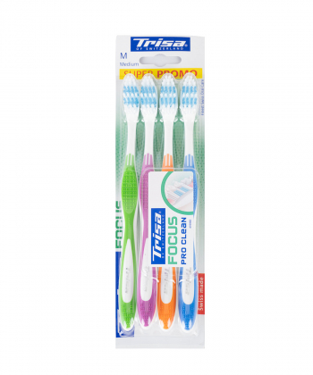 مسواک تریزا فوکوس پروکلین متوسط بسته چهار عددی