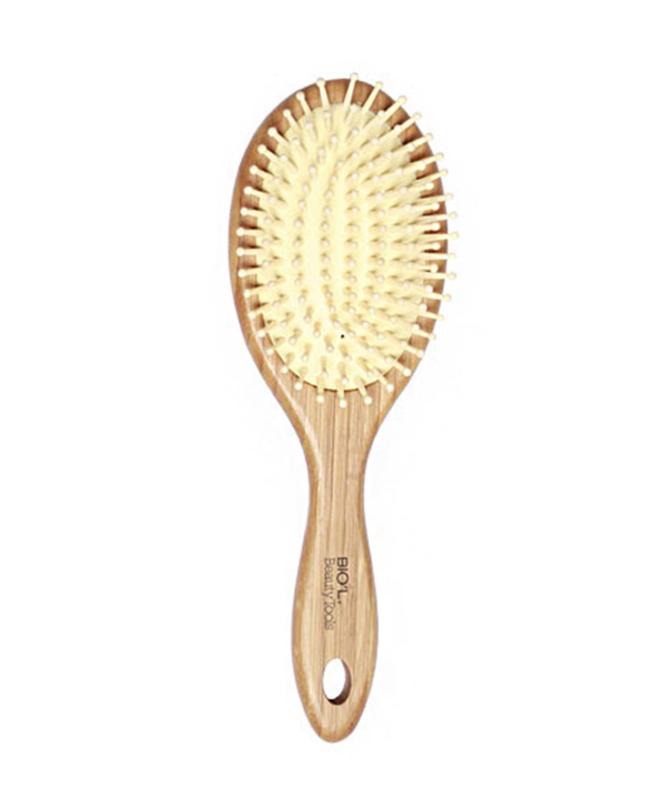 برس مو چوبی بیوتی تولز بیول BIOˊL مدل Midi Why Knot Paddle