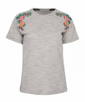 تیشرت یقه گرد زنانه آلفونسی Alfonesi کد W2130003TS