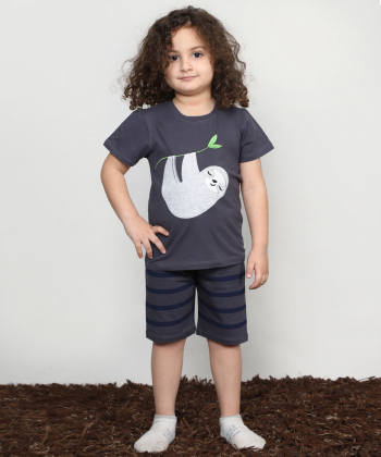 ست تیشرت و شلوارک پسرانه مادر Madar مدل Benji