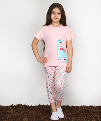 ست تیشرت و شلوار کوتاه دخترانه مادر Madar مدل Dayna