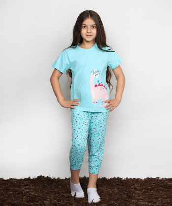 ست تیشرت و شلوار کوتاه دخترانه مادر Madar مدل Dayna