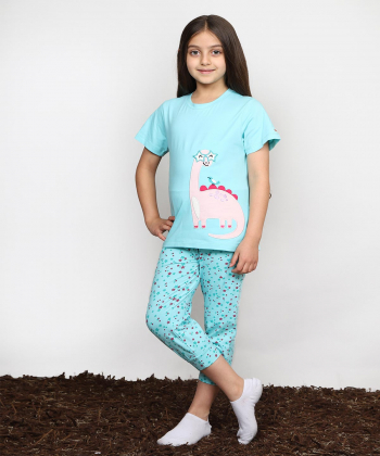 ست تیشرت و شلوار کوتاه دخترانه مادر Madar مدل Dayna