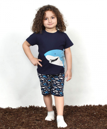 ست تیشرت و شلوارک راحتی پسرانه مادر Madar مدل Ricky