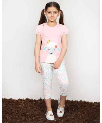 ست تیشرت و شلوار کوتاه دخترانه مادر Madar مدل Belle