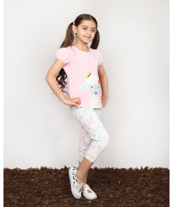 ست تیشرت و شلوار کوتاه دخترانه مادر Madar مدل Belle