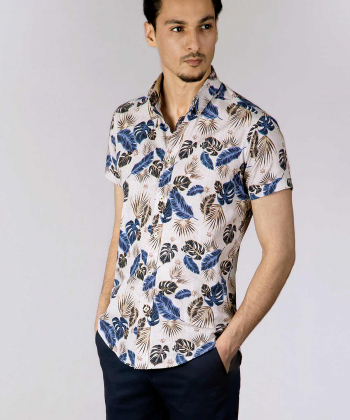 پیراهن مردانه هاوایی کروم Corum کد 2120101