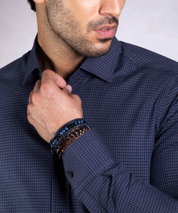 پیراهن طرح دار مردانه کروم Corum کد 2120106