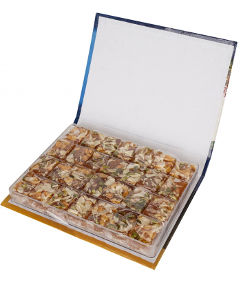 حلوا مسقطی مغزدار فاخر Fakher طرح کتابی وزن 580 گرم