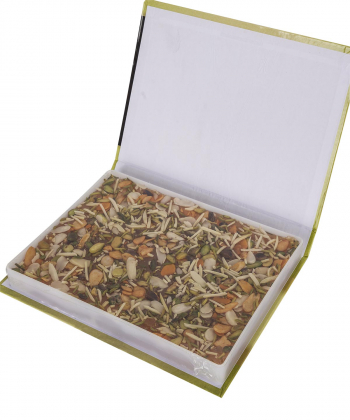 حلوا مسقطی آجیلی فاخر Fakher طرح کتابی وزن 610 گرم