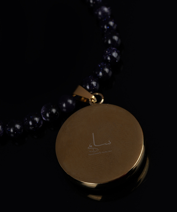 گردنبند زنانه سام نورزاده Noorzadeh Gold Art طرح تاج کد 1241