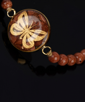 دستبند زنانه سام نورزاده Noorzadeh Gold Art طرح پروانه کد 40