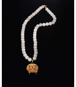 گردنبند سام نورزاده Noorzadeh Gold Art طرح پروانه کد 77
