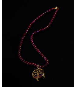 گردنبند زنانه سام نورزاده Noorzadeh Gold Art طرح درخت زندگی کد 87