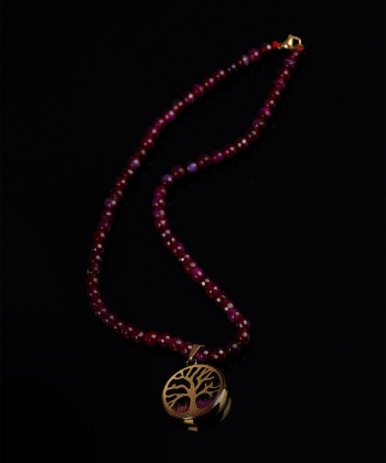 گردنبند زنانه سام نورزاده Noorzadeh Gold Art طرح درخت زندگی کد 87