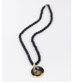 گردنبند زنانه سام نورزاده Noorzadeh Gold Art طرح بته جقه کد 97