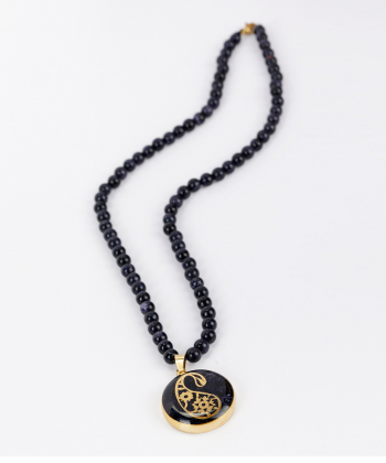 گردنبند زنانه سام نورزاده Noorzadeh Gold Art طرح بته جقه کد 97