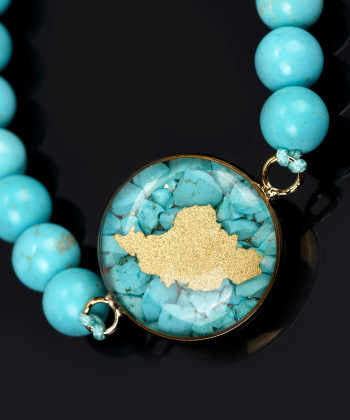 دستبند زنانه سام نورزاده Noorzadeh Gold Art طرح ایران کد 342