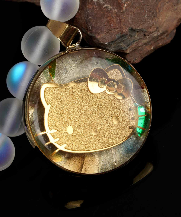 گردنبند زنانه سام نورزاده Noorzadeh Gold Art طرح کیتی کد 112