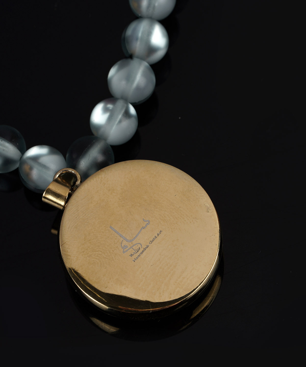 گردنبند زنانه سام نورزاده Noorzadeh Gold Art طرح عشق اپال کد 101