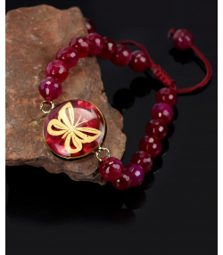 دستبند زنانه سام نورزاده Noorzadeh Gold Art طرح پروانه کد 392