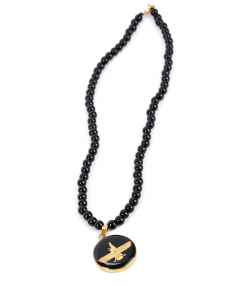 گردنبند سام نورزاده Noorzadeh Gold Art طرح فروهر کد 731