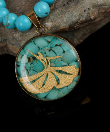 گردنبند سام نورزاده Noorzadeh Gold Art طرح رقص سماع کد 108