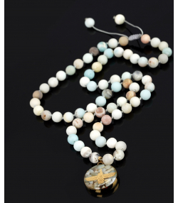 گردنبند زنانه سام نورزاده Noorzadeh Gold Art طرح فروهر کد 752