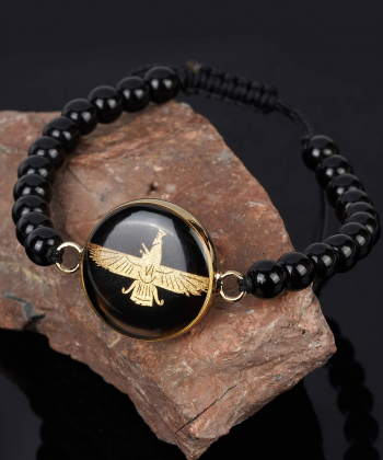 دستبند سام نورزاده Noorzadeh Gold Art طرح فروهر کد 251