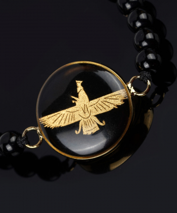 دستبند سام نورزاده Noorzadeh Gold Art طرح فروهر کد 251