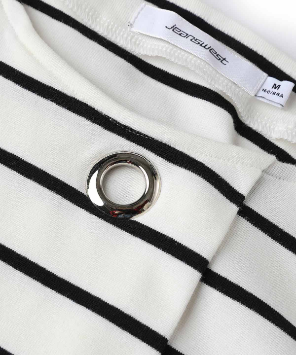 تیشرت راه راه زنانه جین وست Jeanswest کد 01273514