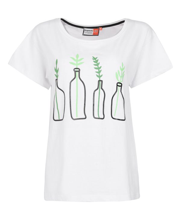 تیشرت یقه گرد زنانه سوپردرای Superdry مدل W10S10102C