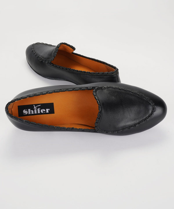 کفش چرم زنانه شیفر Shifer مدل 5357a