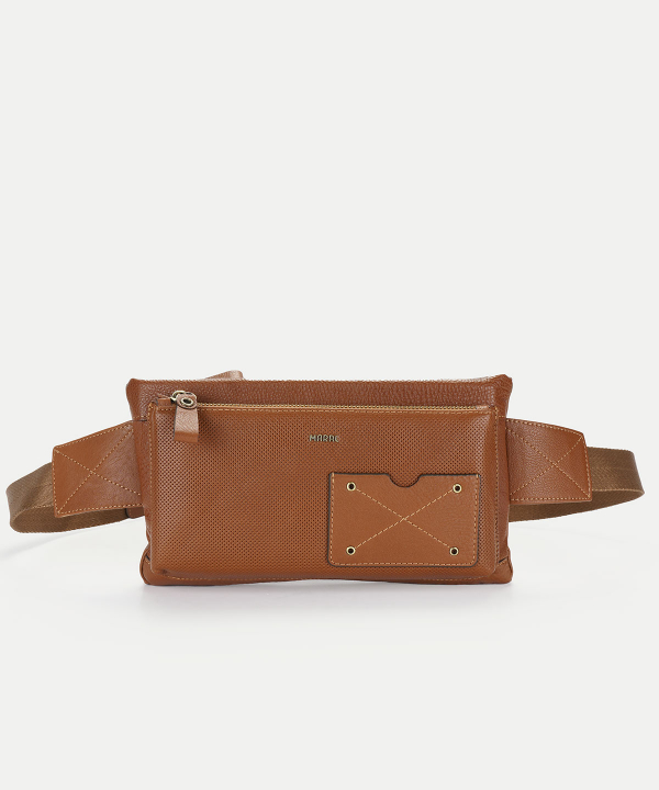 کیف کمری مردانه چرم طبیعی مارال چرم Maral Leather مدل لوزانو