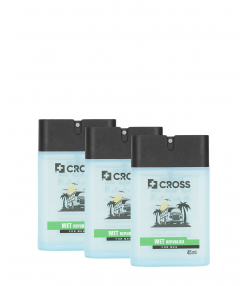 عطر جیبی مردانه کراس Cross مدل Wet Republica حجم 45 میلی لیتر بسته 3 عددی