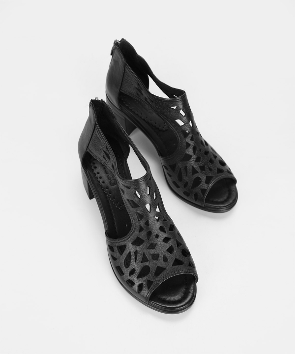 صندل زنانه چرم طبیعی چرم کروکو Croco Leather مدل 0002010098